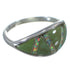Southwestern Sterling Silver Jewelry Opal And Turquoise Ring Size 6-1/4 AX52124